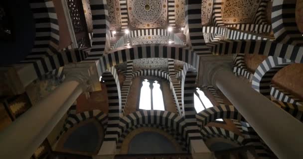 意大利 里奥拉 2016年10月1日 Rocchetta 马迪城堡的天花板视图 这是伯爵马迪的房子 它建在世纪 — 图库视频影像