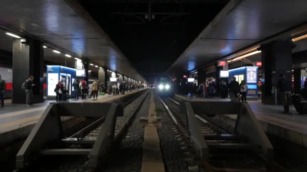 Bangkok Thailand Circa November 2015 Travellers Bts Skytrain Underground Station — Stock Video