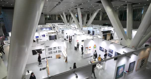 Tokyo Japão Circa March 2017 Exposição Arte Dentro Fórum Internacional — Vídeo de Stock
