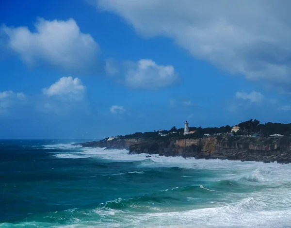 Portekiz - Seyahat arka plan deniz feneri