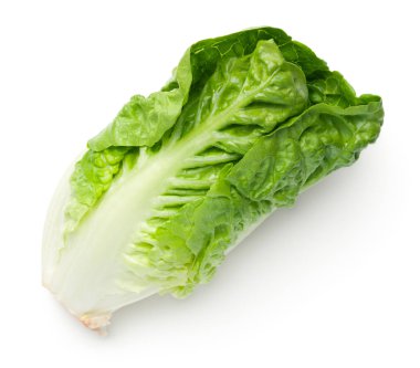 Beyaz arka plan üzerinde izole marul