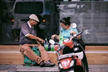 Bangkok, Tayland - 13 Temmuz 2018: İçme suyu Wang Burapha Phirom Bangkok, Tayland, üst düzey çift olacak.