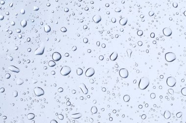 Su cam ayna arka plan üzerinde damla.