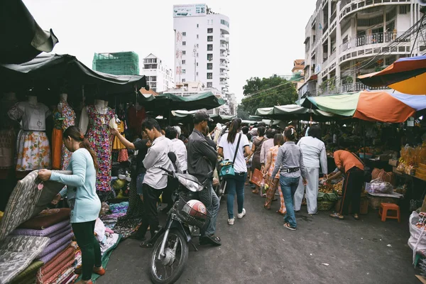 Phnom Penh Cambodia Jul Unidentified People Market July 2015 Phnom — Stock Photo, Image