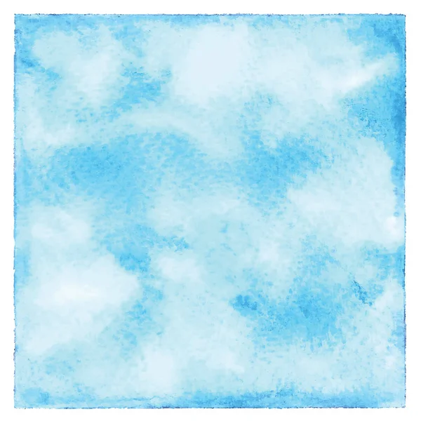 Abstraktní Modrá Akvarel Bílém Pozadí — Stock fotografie