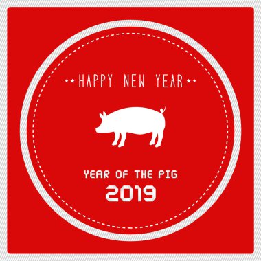 Mutlu yeni yıl 2019. Domuz yılı.