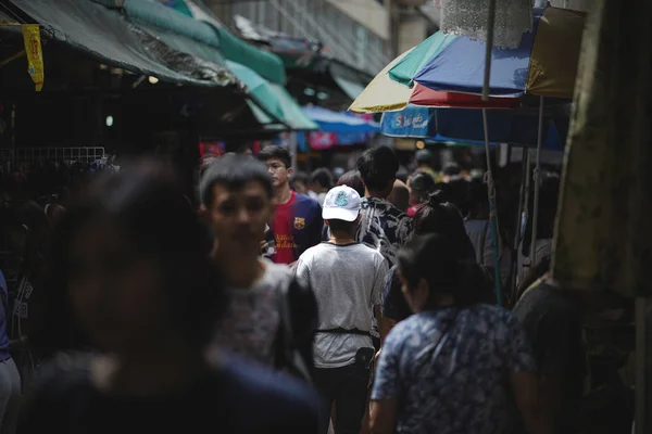 Bangkok Thailand October 2018 Unidentified Tourists Shopping Wang Lang Market — Stock Photo, Image
