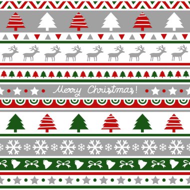 Dekorasyon için seamless Noel modeli.