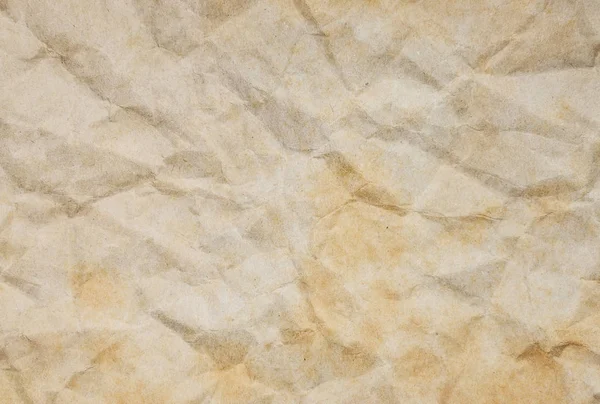 Texture Brown Crumpled Paper Background — Stock Photo, Image
