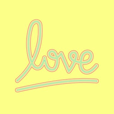 Elle çizilmiş yazı seviyorum. Tasarım için ilham alıntı.