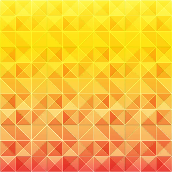 Oranje Gele Driehoek Patroon Achtergrond — Stockvector