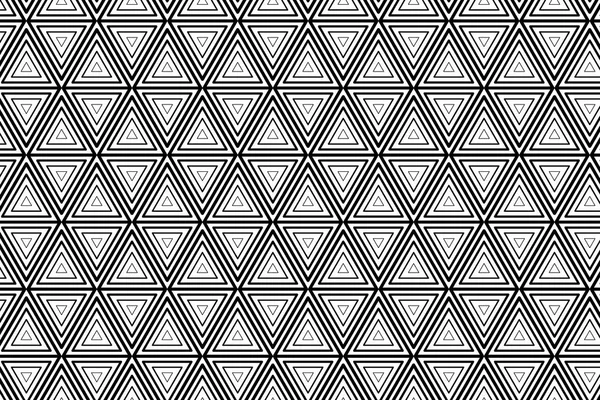 黒と白の三角形パターン背景 — ストックベクタ