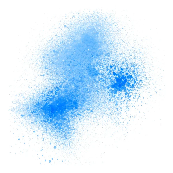 Синя Фарба Розпилення Білому Тлі — стокове фото