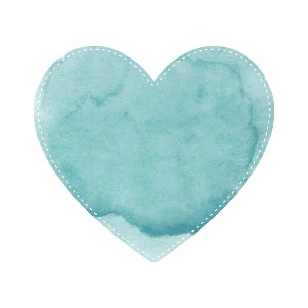 绿色心脏样式形状在白色背景 — 图库矢量图片