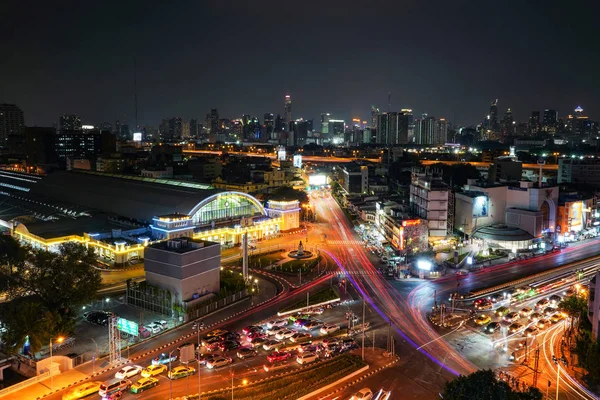 Bangkok Tajlandia Października 2018 Station Hua Lamphong Kolejowego Bangkok Jest — Zdjęcie stockowe