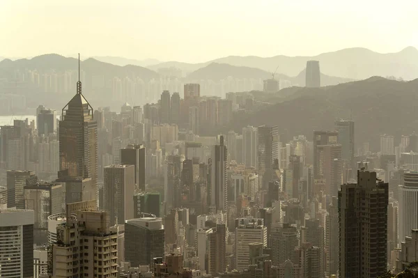 Central Hong Kong Maart 2018 Cityscape Van Moderne Gebouwen Sky — Stockfoto
