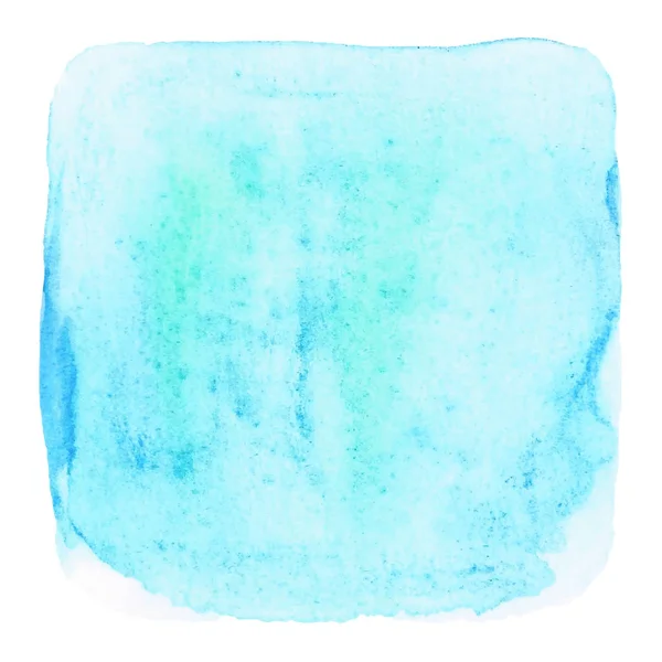 Aquarelle grunge bleue sur fond blanc — Image vectorielle