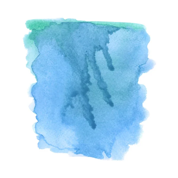 Azul e verde grunge aquarela — Vetor de Stock