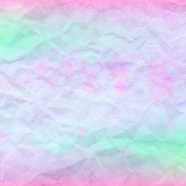 Holographisches Muster mit zerknittertem Papierhintergrund — Stockfoto