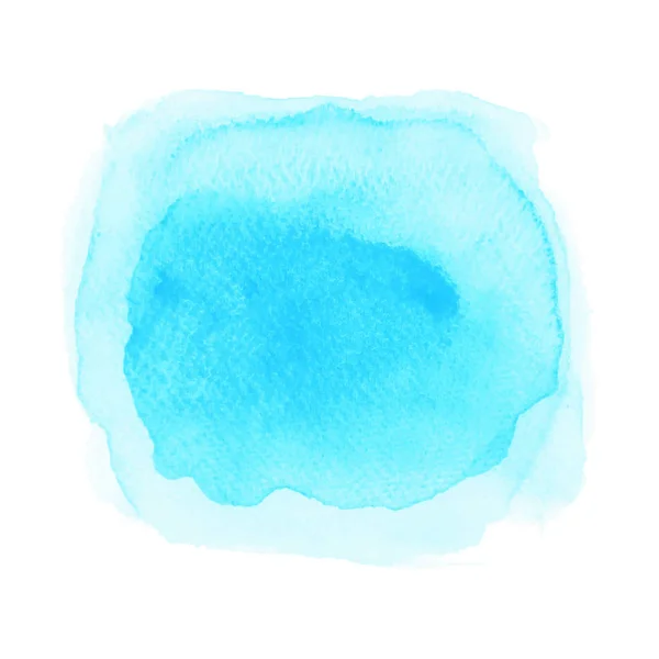 Aquarelle bleue sur fond blanc — Image vectorielle