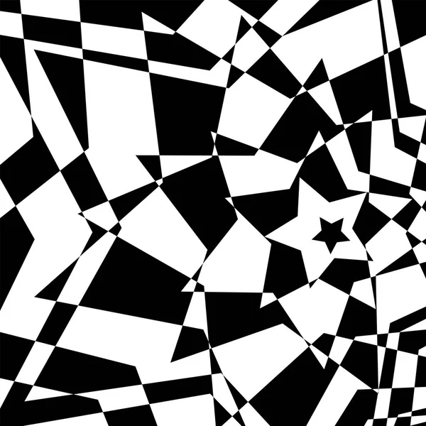 Fondo de arte óptico blanco y negro — Vector de stock