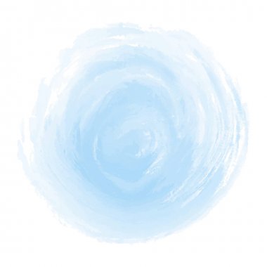 Beyaz arkaplanda soyut mavi suluboya