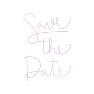 Beyaz backgro üzerinde pastel renklerile tarih el yazısı kaydedin