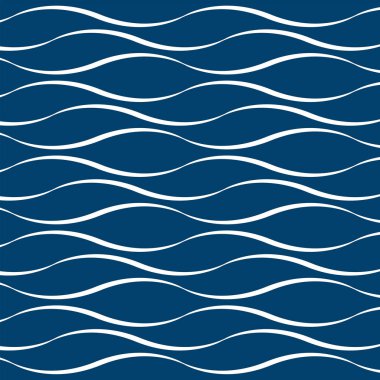 Mavi arka plan üzerinde beyaz dalga deseni