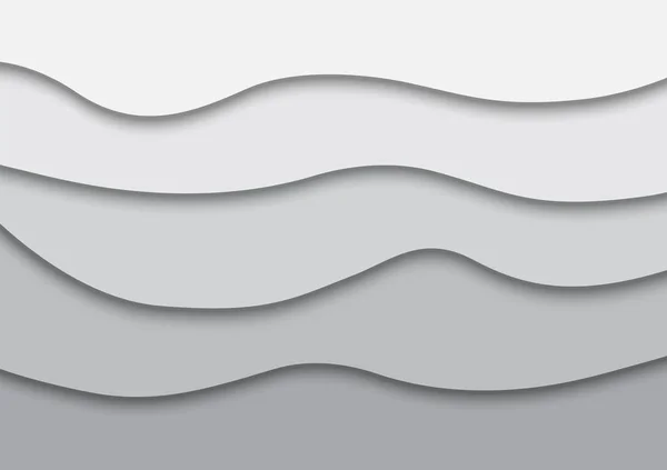 带波模式的灰色和白色背景 — 图库矢量图片
