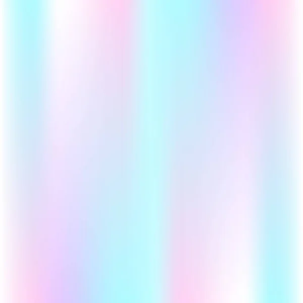 Latar belakang holografik abstrak dengan warna pastel - Stok Vektor