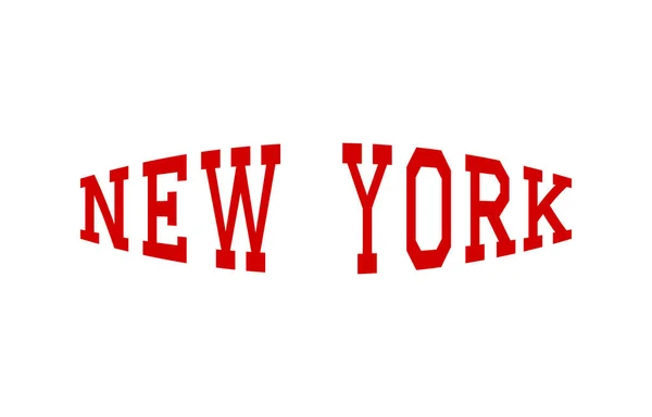 New York Éléments Conception Typographie Illustration Vectorielle — Image vectorielle