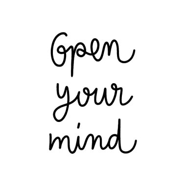 Zihnini aç ve beyaz arkaplana yazı yaz.