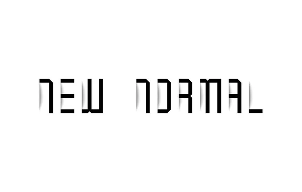 Nouvelle Typographie Normale Avec Effet Ombre Illustration Vectorielle — Image vectorielle