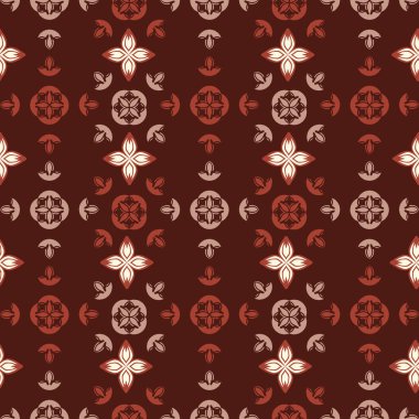 Geometrik sonbahar yaprakları yorgan sorunsuz vektör desen. Elle çizilmiş sonbahar illüstrasyon Trendy Moda parmak, tekstil, duvar kağıdı, mevsimlik ambalaj veya arka plan sanat tüm Retro şal