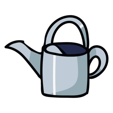 Sevimli sulama olabilir karikatür vektör illüstrasyon motif seti.