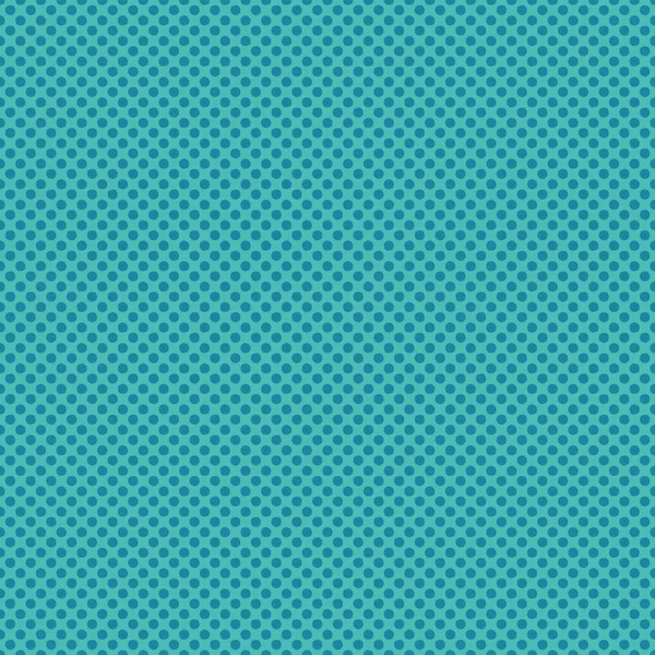 Turkoois blauwe polka dot cirkels. Vector patroon naadloze achtergrond. Hand getekende textuur stijl. Tiny kleine Dotty illustratie. Trendy nautische home decor, maritieme mode print, moderne wallpaper. — Stockvector