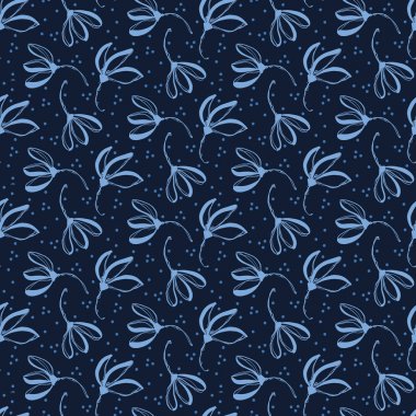 Soyut organik çiçek şekilleri kesip. Vektör deseni sorunsuz arka plan. El kağıt kesme matisse tarzı. Kolaj grafik illüstrasyon. Trendy ev dekorasyonu, moda baskı, stilize çiçek duvar kağıdı.