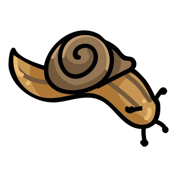 Escargot Dessin Animé Vecteur Illustration Motif Ensemble Éléments Rampants Jardin — Image vectorielle