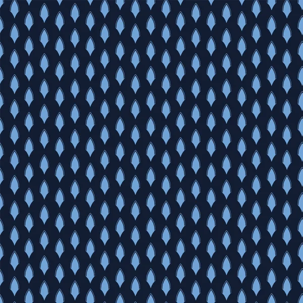 Patrón de forma geométrica azul índigo. Repetir mano dibujado diminutas rayas de diamante de fondo. Muestra textil de diseño de superficie monocromática. Papel pintado moderno, arlequín por todas partes imprimir — Vector de stock