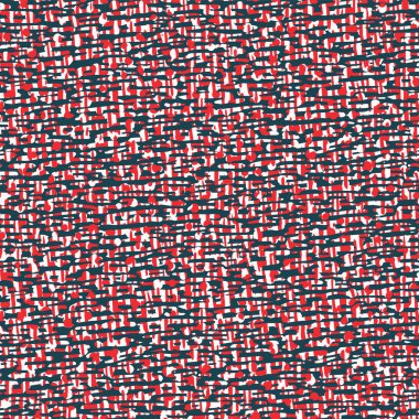 Kusursuz desen. El çizilmiş soyut hessian kumaş doku. Noel colo rs bindirme arka plan. Baskının her yerinde kaba tekstil fırçası. Grafik tasarım öğesi illüstrasyon. Kırmızı yeşil vektör swatch