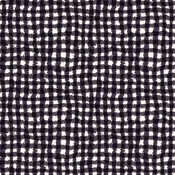 Modèle Sans Couture Texture Abstraite Tissu Carreaux Hesse Dessinée Main — Image vectorielle
