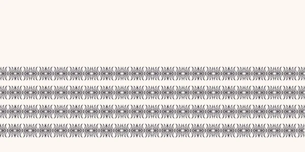 Nahtlose Muster Handgezeichneten Ornamentalen Streifen Hintergrund Geometrischer Ethnischer Stammesstreifen Vektor — Stockvektor