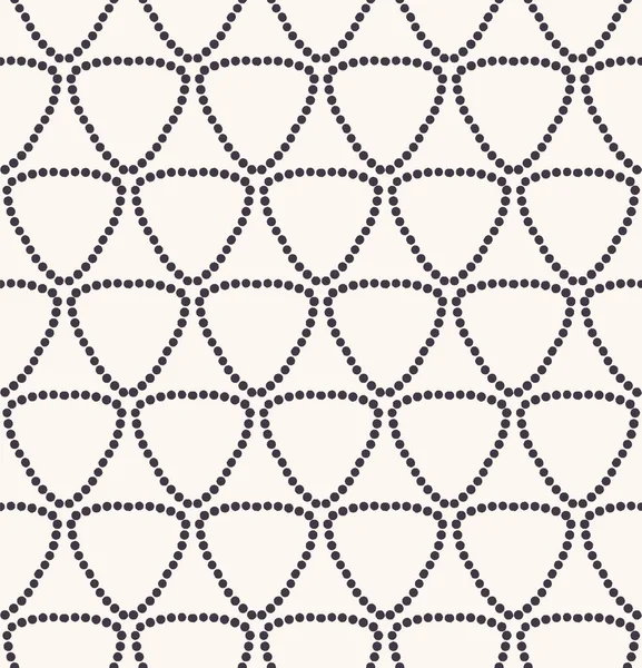 シームレスなパターン手描きの三角形のドットグリッドの背景 幾何学的なモノクロの全印刷 ベクトルジオスウォッチ — ストックベクタ