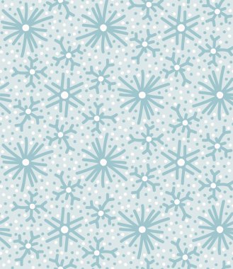 Kusursuz desen. El çizilmiş soyut kış kar taneleri. Krem arka planda şık kristal yıldızlar. Baskı üzerinde zarif boho tatil. 