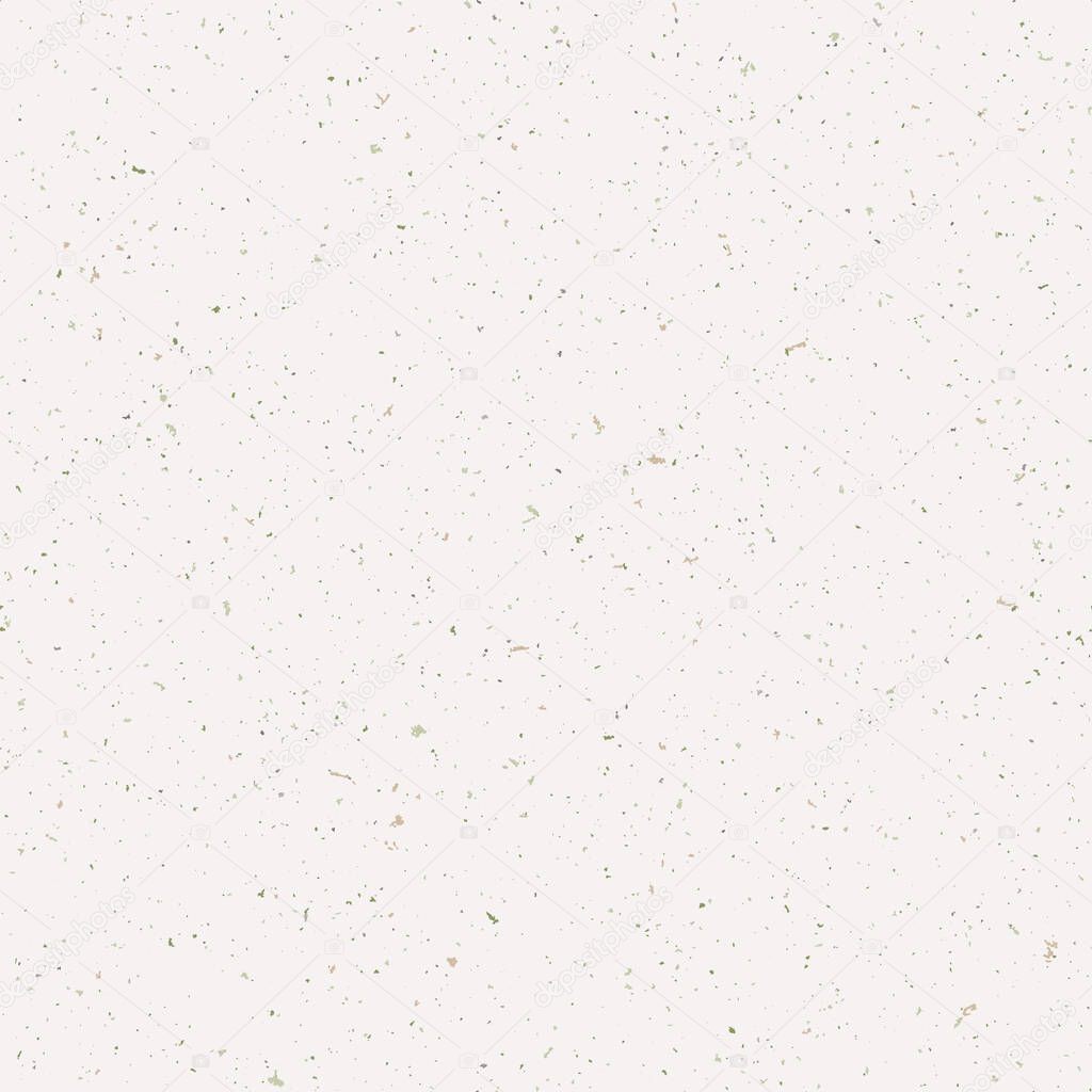 Hand made washi paper texture seamless pattern. Tiny speckled hand drawn flecks . Soft ecru off white neutral tones. All over recycled print for asian homedecor, fashion. Vector swatch repeat.