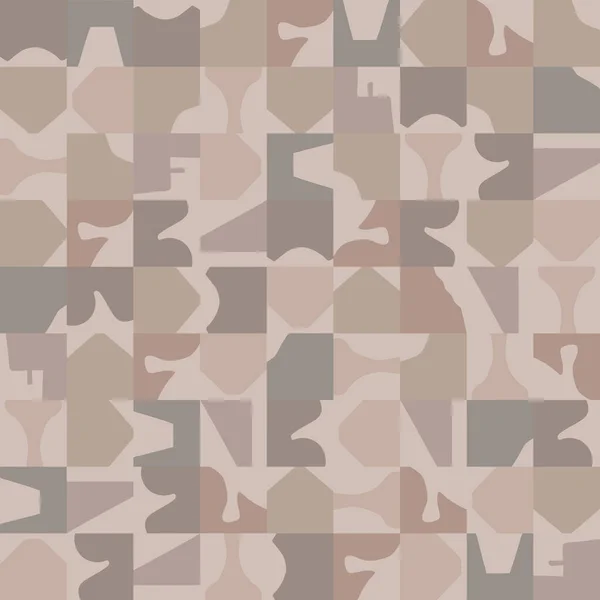 Dibujado Mano Patrón Sin Costuras Camuflaje Abstracto Moderna Mano Textil — Vector de stock