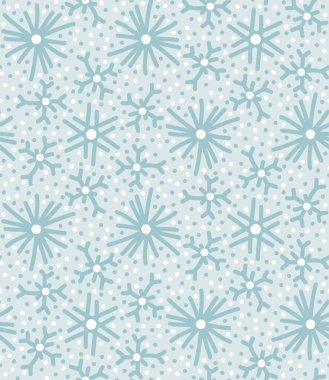 Kusursuz desen. El çizilmiş soyut kış kar taneleri. Krem arka planda şık kristal yıldızlar. Baskı üzerinde zarif boho tatil. 