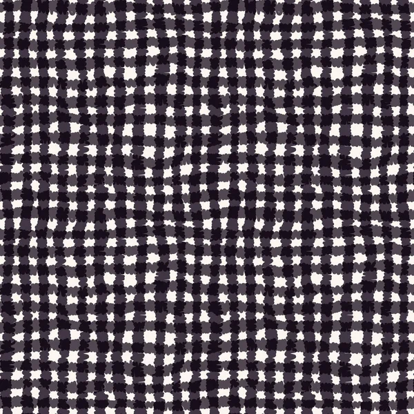 Modèle Sans Couture Texture Abstraite Tissu Carreaux Hesse Dessinée Main — Image vectorielle