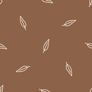 Kusursuz arka plan orman yaprağı cinsiyeti nötr bebek kalıbı. Basit, asgari, 2 tonluk dünya rengi. Çocuk odası duvar kâğıdı ya da boho ormanlık doğa modası her yerde..