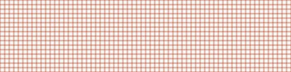 Sömlös röd grå vektor geometrisk gingham gränsen mönster. Mitten av århundradet moderna vävda linne textur stil banner bakgrund. Årgång 1950-talet varm färg dekorativa kant. Geo abstrakt grafiskt band trim — Stock vektor